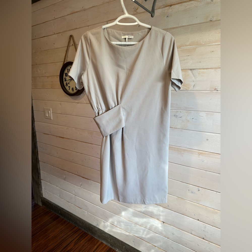 Oak + Fort | Grey Midi Dress